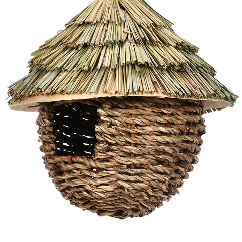 Charming Decorative Hummingbird House Hand woven Hung Straw Nest