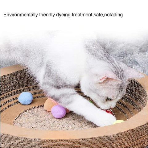 10/20/30 Pcs Cute Funny Cat Toys Stretch Plush Ball 3cm Cat Toy Ball Creative Colorful Interactive Cat Pom Pom Cat Chew Toy