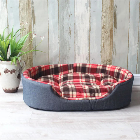 Luxury Pet Kennel House Warm Large Dog Bed Cat Cushion Mat Sofa for Big Dogs Cama Para Cachorro Puppy Teddy  Sofa S M L XL Size