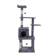 Cat Tree Tower Condo Playground Cage Kitten Multi-Level Activity Center Play House Medium Scratching Post Furniture Plush