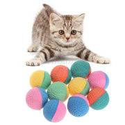 10 Pcs Pet Toy Latex Balls Colorful Chew For Dogs Cats Puppy Kitten Soft Elastic Dropshipping