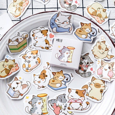 Kawaii Be My Cat Decorative Stationery Stickers Scrapbooking DIY Diary Album Stick Label