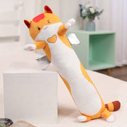 130cm Cute Soft Long Cat Pillow Plush Toys Stuffed Pause Office Nap Pillow Bed Sleep Pillow Home Decor Gift Doll for Kids Girl