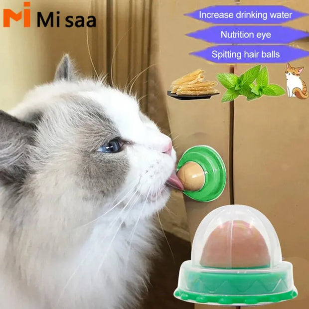 Nutrition Catnip Sugar Cat Toys On The Wall Cat Energy Ball Candy Licking Solid Candy Snacks Cat Supplies Accessories For Cat