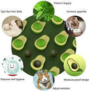 Pet Cat Avocado Catnip Wall Balls Cat Toys Cat Edible Lick Balls Cat Products Spinable Treats Toys Cat Products