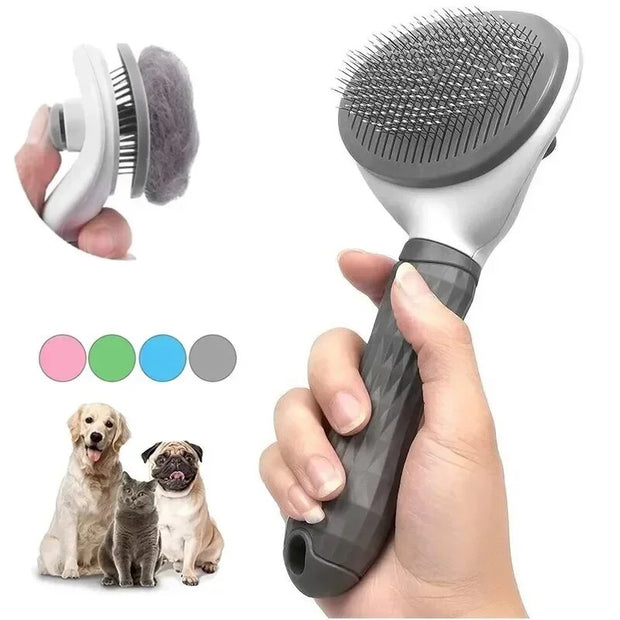 Hair Remover Brush Dog and Cat Non-slip Beauty Brush Dog Grooming Equipment Pets Stainless Steel For Dogs Pet Hair Removal Comb