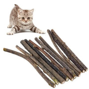 10 Pcs Cat Chew Toys Natural Catnip Pet Cat Molar Toothpaste Stick Sticks Kittens Teeth Cleaning Safe Cat Stick Treat For Cats