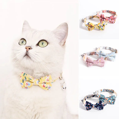 1PC Plaid Print Pet Puppy Dogs Adjustable Bow Tie Collar Necktie Bowknot Checkered Bowtie Holiday Wedding Decoration Accessories