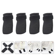 4pcs Pet Claw Cap Recovery Feet Protector Breathable Mesh Pet Feet Cover Anti Scratch Paw Caps Cat Socks After Surgery Protector