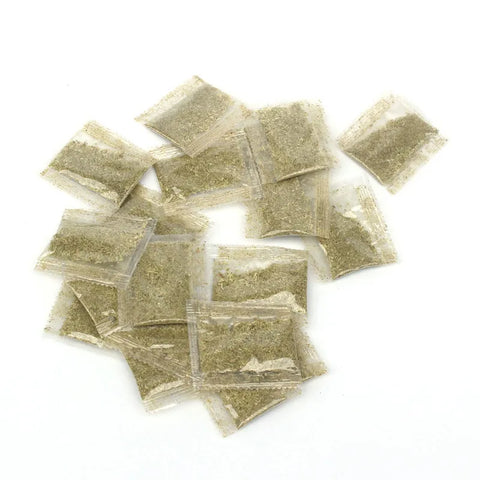 10PCS Cat Mint Powder Catnip Bag Cat Grass Chopped Leaf Catnip Powder Small Bag