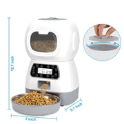 NEW Automatic Timing Smart Feeder Automatic Pet Feeder for Cat Dog Electric Dry Food Dispenser 3.5L 4.5L Bowls Product Supplies