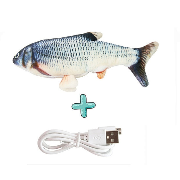 Interactive Electric floppy Fish Cat toy - PetMyKaribbeanKat