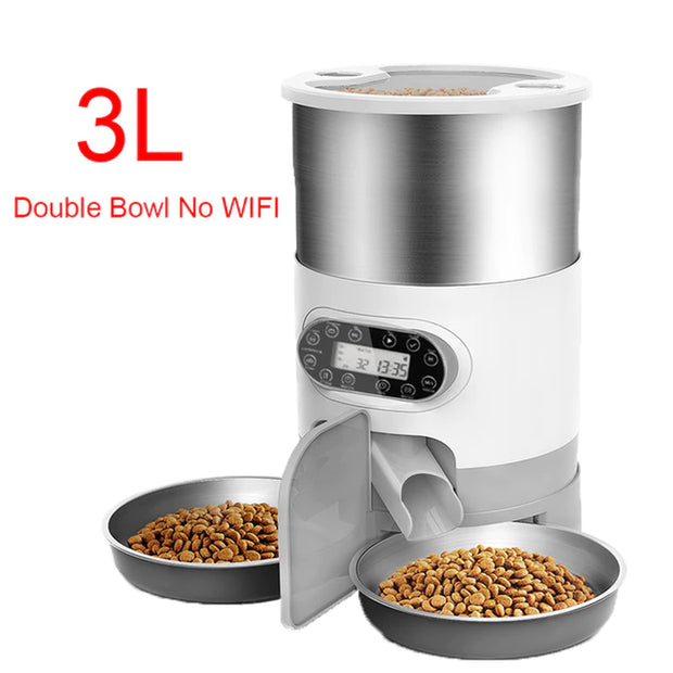 NEW Automatic Timing Smart Feeder Automatic Pet Feeder for Cat Dog Electric Dry Food Dispenser 3.5L 4.5L Bowls Product Supplies