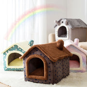 Soft Winter Dog Cat Bed House