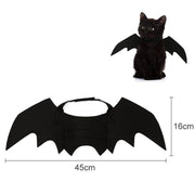 halloween cat costume small pet cat bat wings