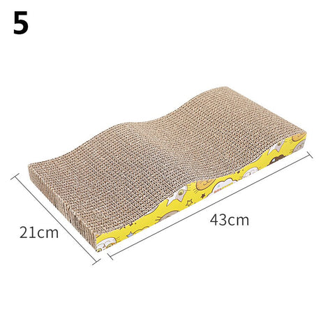 KIMPETS Cat Toys Scratchers Cat Scratching Board Claw Grinder Corrugated Paper Cat Supplies Wear-resistant Scratcher