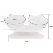 Non-slip Cat Bowls Double Pet Bowls With Raised Stand Pet Food Water Bowls For Cats Dogs Feeders Pet Products Cat Bowl