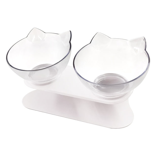 Non-slip Cat Bowls Double Pet Bowls With Raised Stand Pet Food Water Bowls For Cats Dogs Feeders Pet Products Cat Bowl