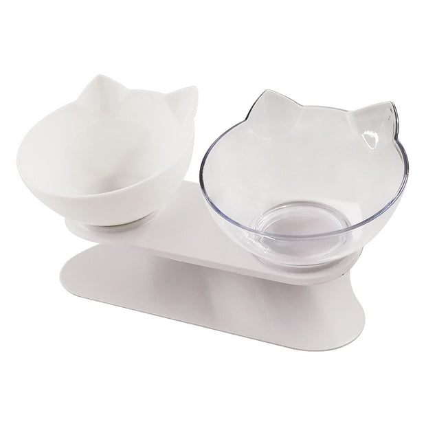 Non-slip Cat Bowls Double Pet Bowls With Raised Stand Pet Food Water Bowls For Cats Dogs Feeders Pet Products Cat Bowl