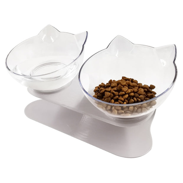 Non-slip Cat Bowls Double Pet Bowls With Raised Stand Pet Food Water Bowls For Cats Dogs Feeders Pet Products Cat Bowl