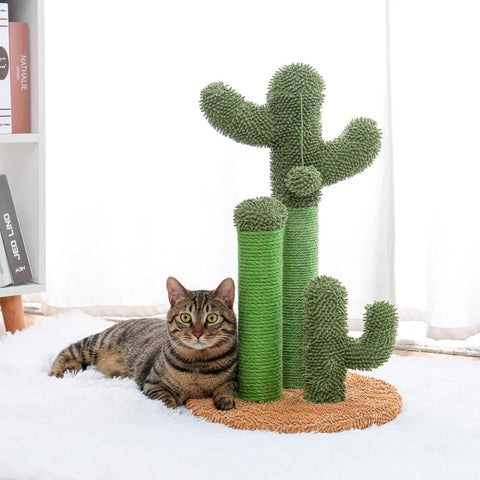 2 Size Cactus Style Cat Tree House Climbing Stratching Posts for Cat Kitten Funny Jumping Toy Cat House когтеточка rascador gato