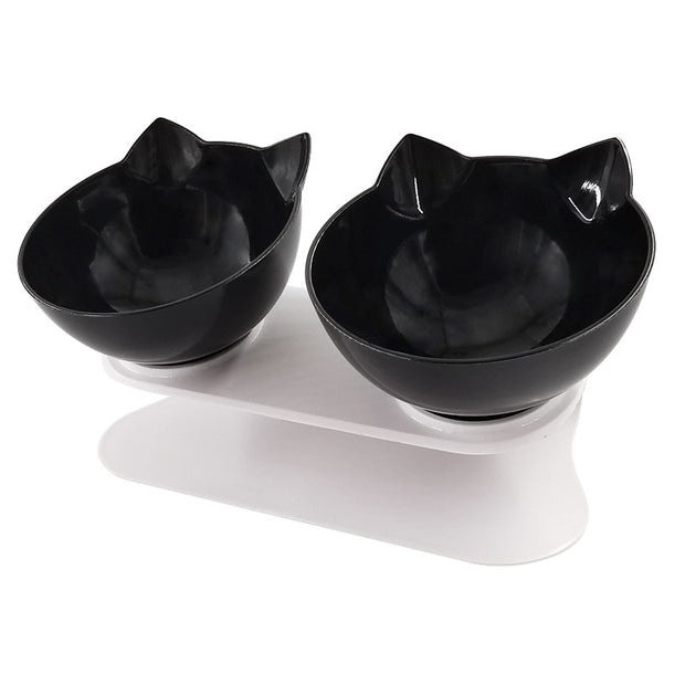 Non-slip Cat Bowls Double Pet Bowls With Raised Stand Pet Food Water Bowls For Cats Dogs Feeders Pet Products Cat Bowl