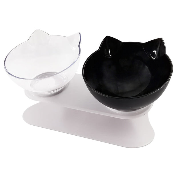 Non-slip Cat Bowls Double Pet Bowls With Raised Stand Pet Food Water Bowls For Cats Dogs Feeders Pet Products Cat Bowl