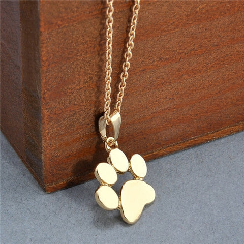 Women Chokers Necklace Tassut Cat And Dog Paw Print Animal Jewelry Pendant Cute Delicate Statement Necklaces As a Special Gift