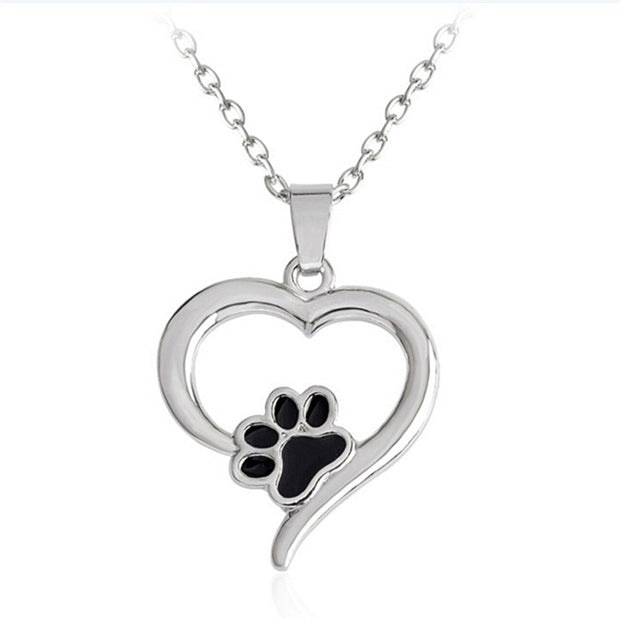 Women Chokers Necklace Tassut Cat And Dog Paw Print Animal Jewelry Pendant Cute Delicate Statement Necklaces As a Special Gift