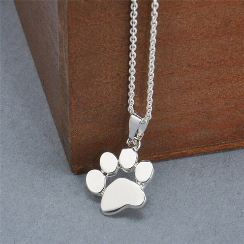 Women Chokers Necklace Tassut Cat And Dog Paw Print Animal Jewelry Pendant Cute Delicate Statement Necklaces As a Special Gift