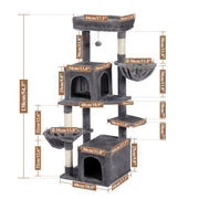 cat tree towel scratching sisal post multi-level pet climbing tree