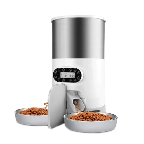 NEW Automatic Timing Smart Feeder Automatic Pet Feeder for Cat Dog Electric Dry Food Dispenser 3.5L 4.5L Bowls Product Supplies