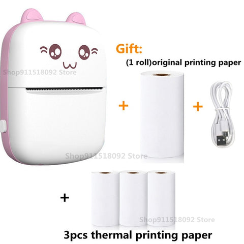 Cat Shape Mini Printer