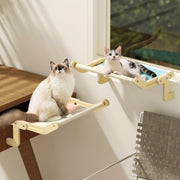 mewoofun sturdy cat window perch wooden assembly hanging bed cotton ca