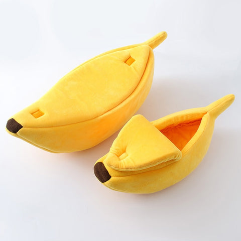 banana cat bed