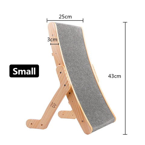 Wooden Cat Scratcher Scraper Detachable Lounge Bed 3 in 1 Scratching Post for Cats Training Grinding Claw Toys Cat Scratch Board