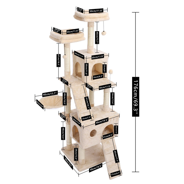 cat climbing toy scratching post