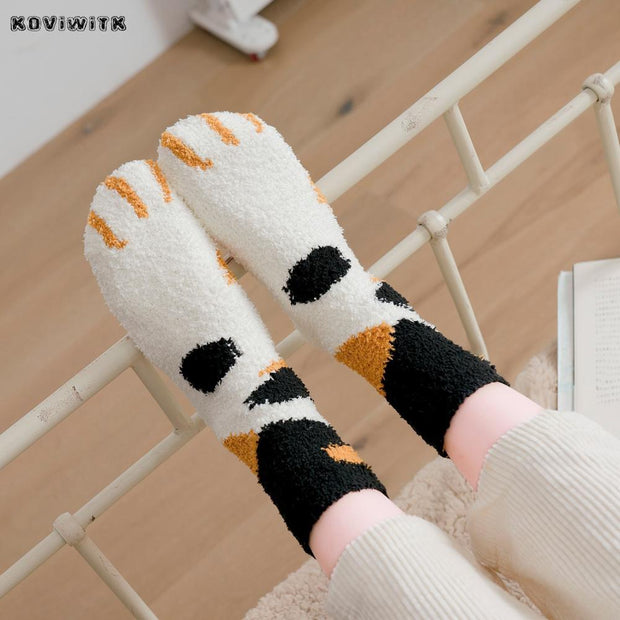 cat paw socks